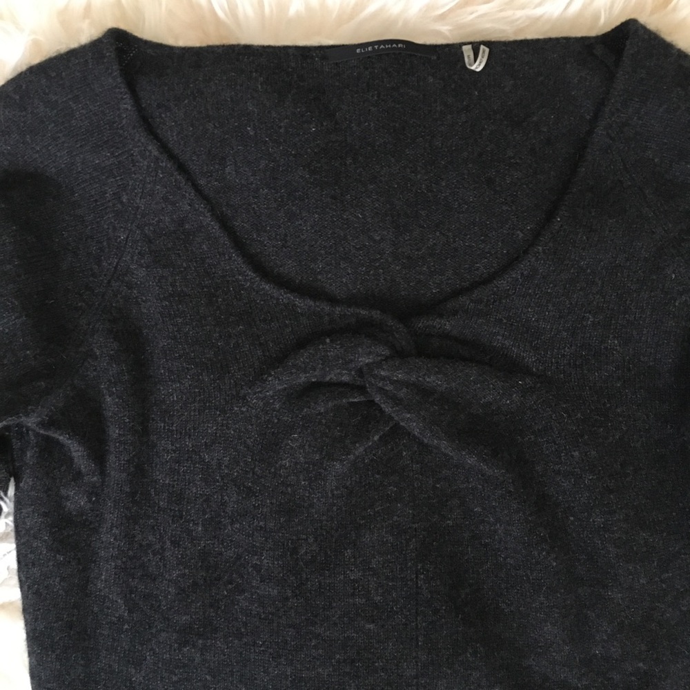 Nwot Ellie Tahari 100% Cashmere Sweater View 2